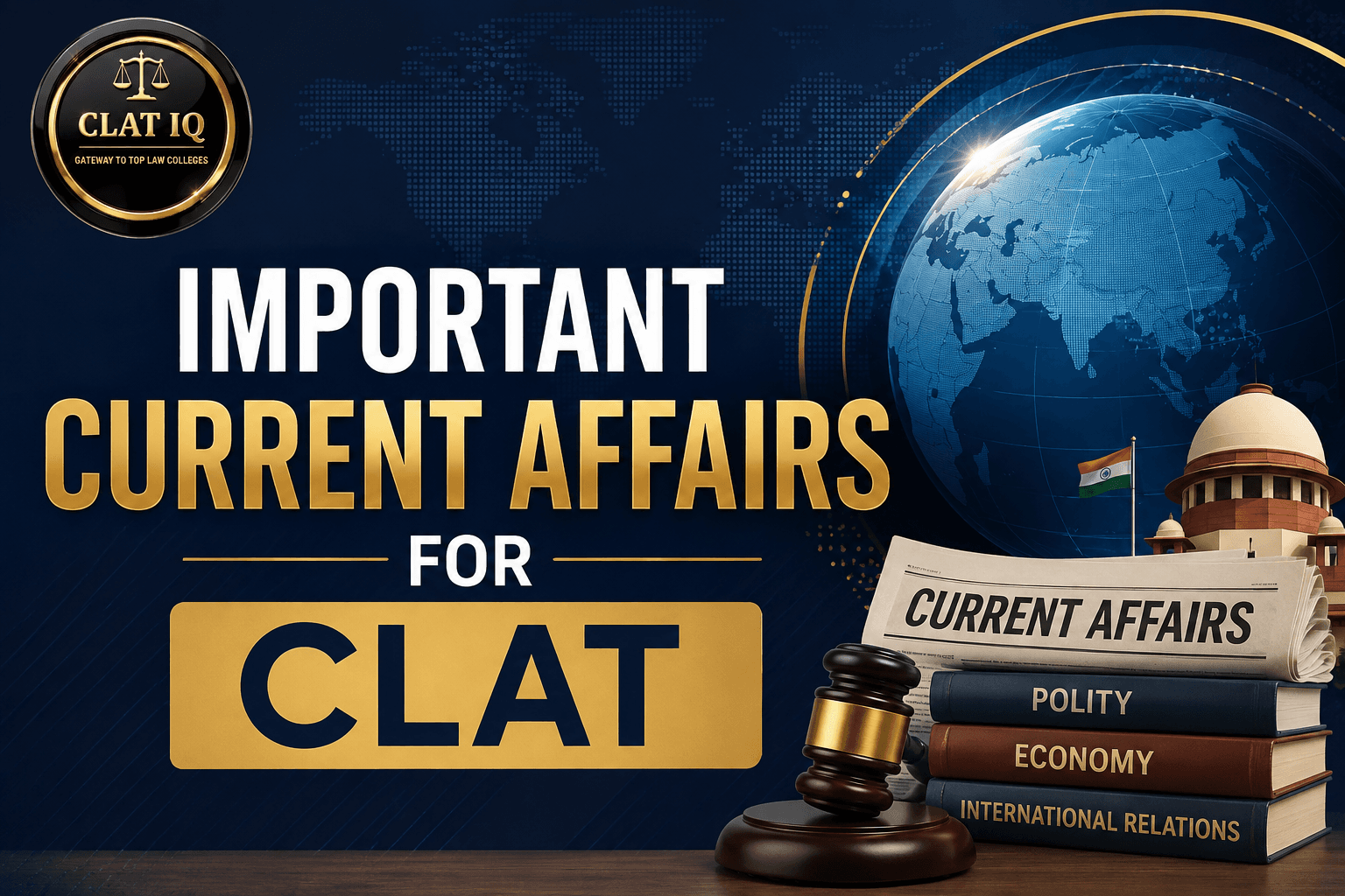 Important Current Affairs For CLAT